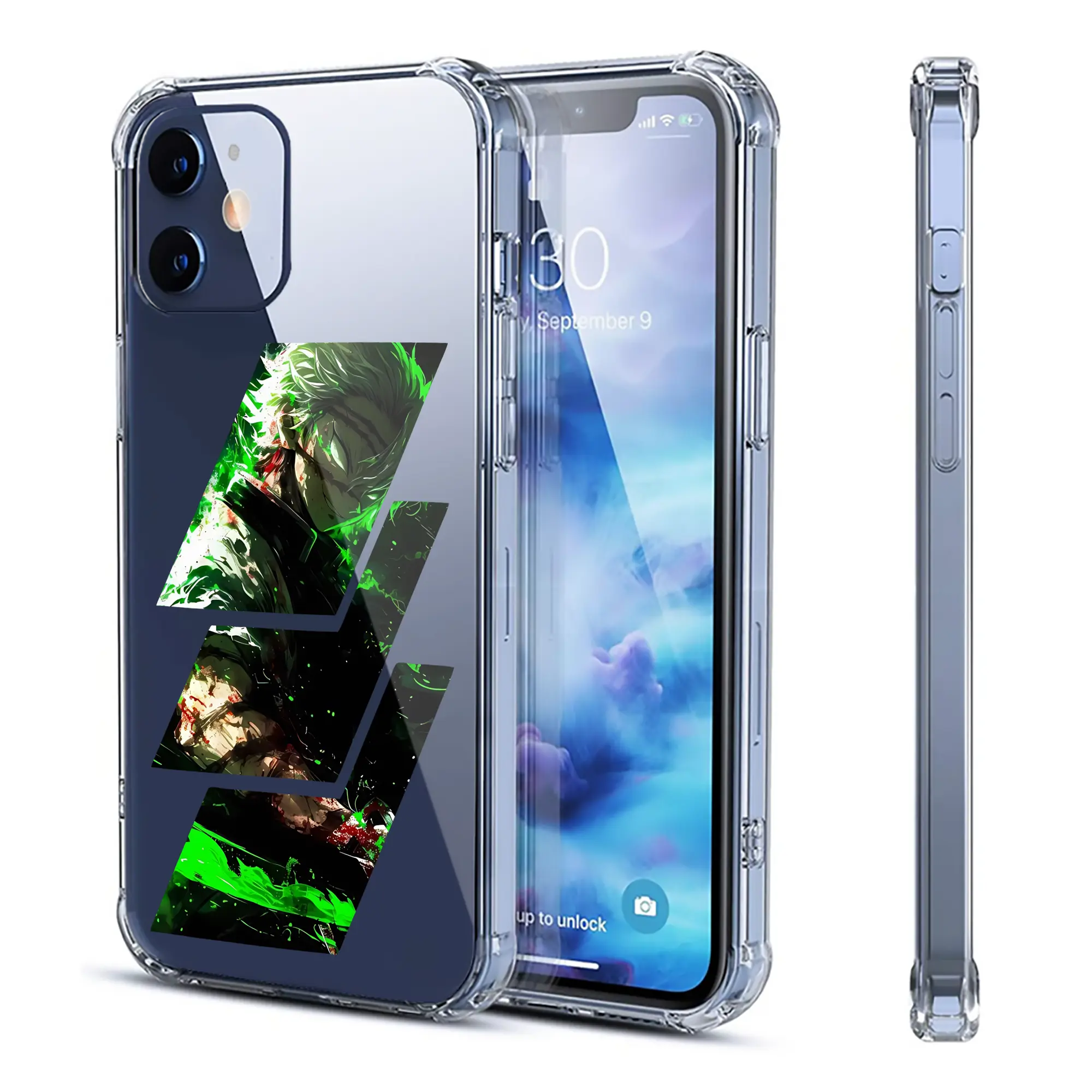 鬼滅の刃 グッズ,不死川 実弥 - IPhone 12シリーズ対応 ・ 透明スマホケース ・ クリアソフトケース ・ TPU素材 ・ 耐衝撃 ・ 高密着 ・ 防汚 防指紋 ・ 簡単着脱